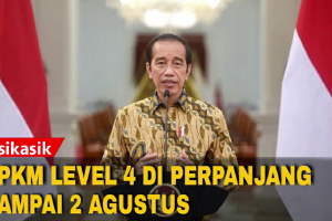 Jokowi Umumkan PPKM Level 4 Diperpanjang Sampai 2 Agustus, Sejumlah Aturan Dilonggarkan